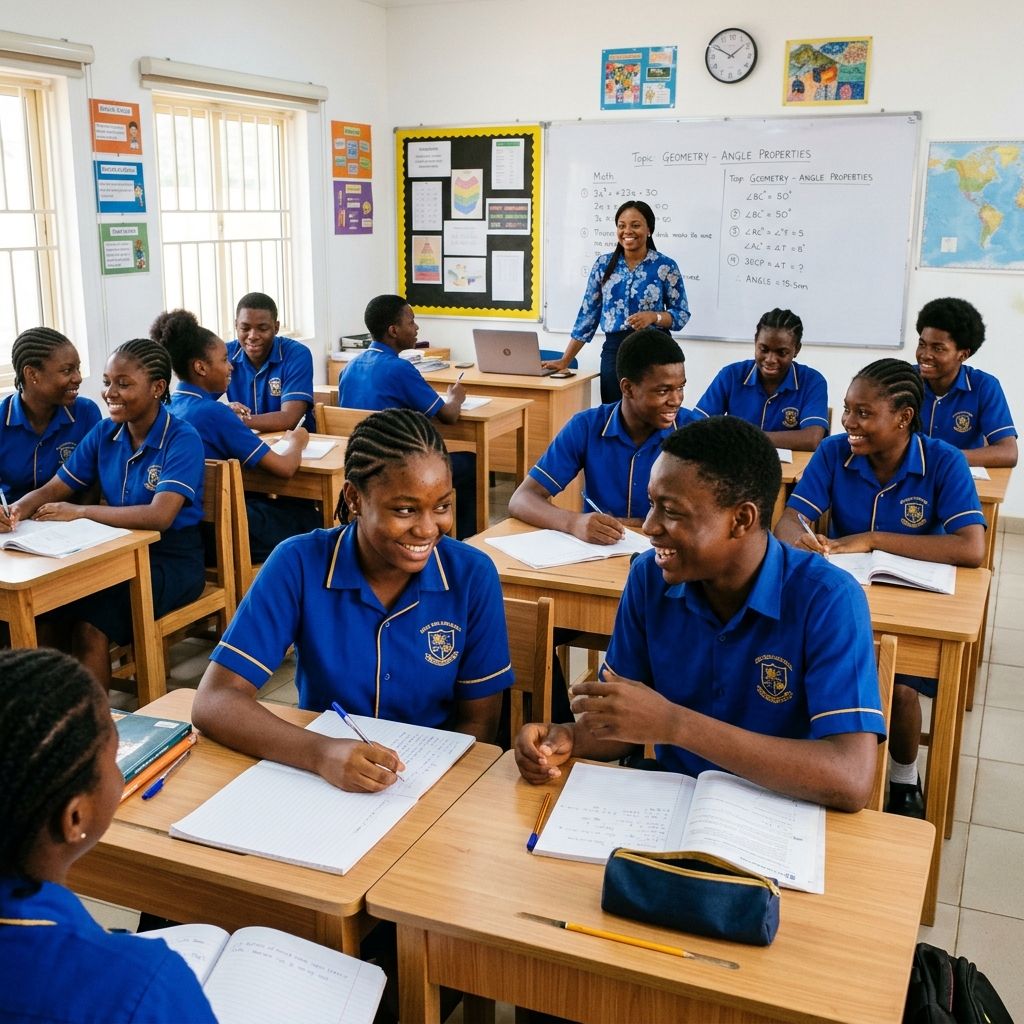 Nigerian Students in Classroom